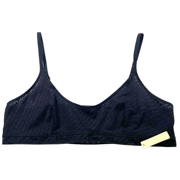 SKIMS Other - SKIMS Logo Mesh Triangle Bralette Onyx 3X